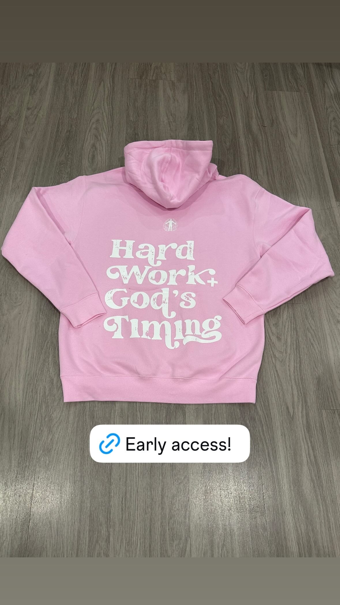 Hard Work + God’s Timing - Hoodie